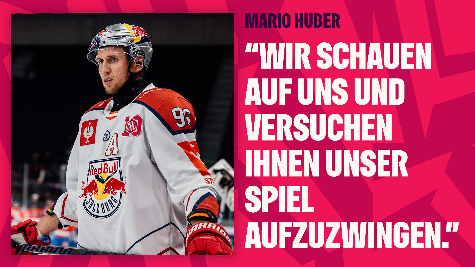 Statement: Mario Huber vor dem Spiel gegen Lahti