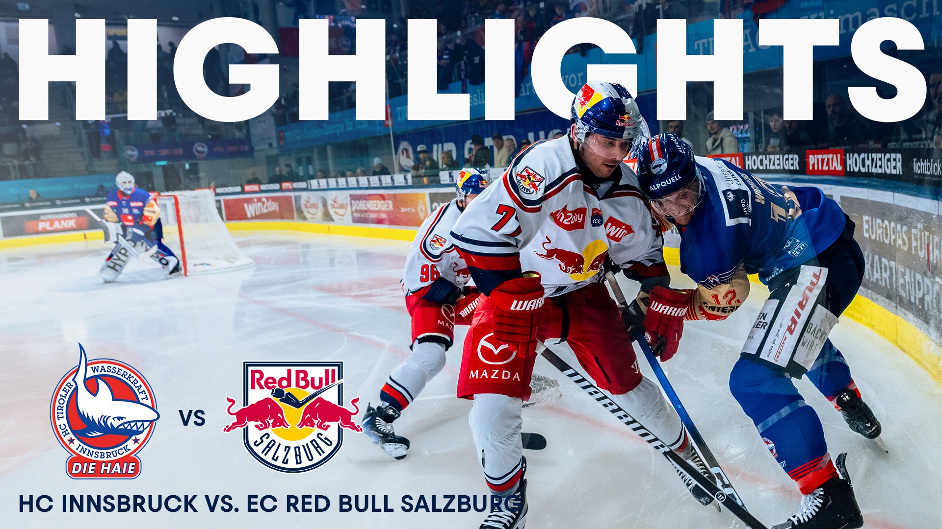 Highlights: HC TIWAG Innsbruck - Die Haie vs EC Red Bull Salzburg