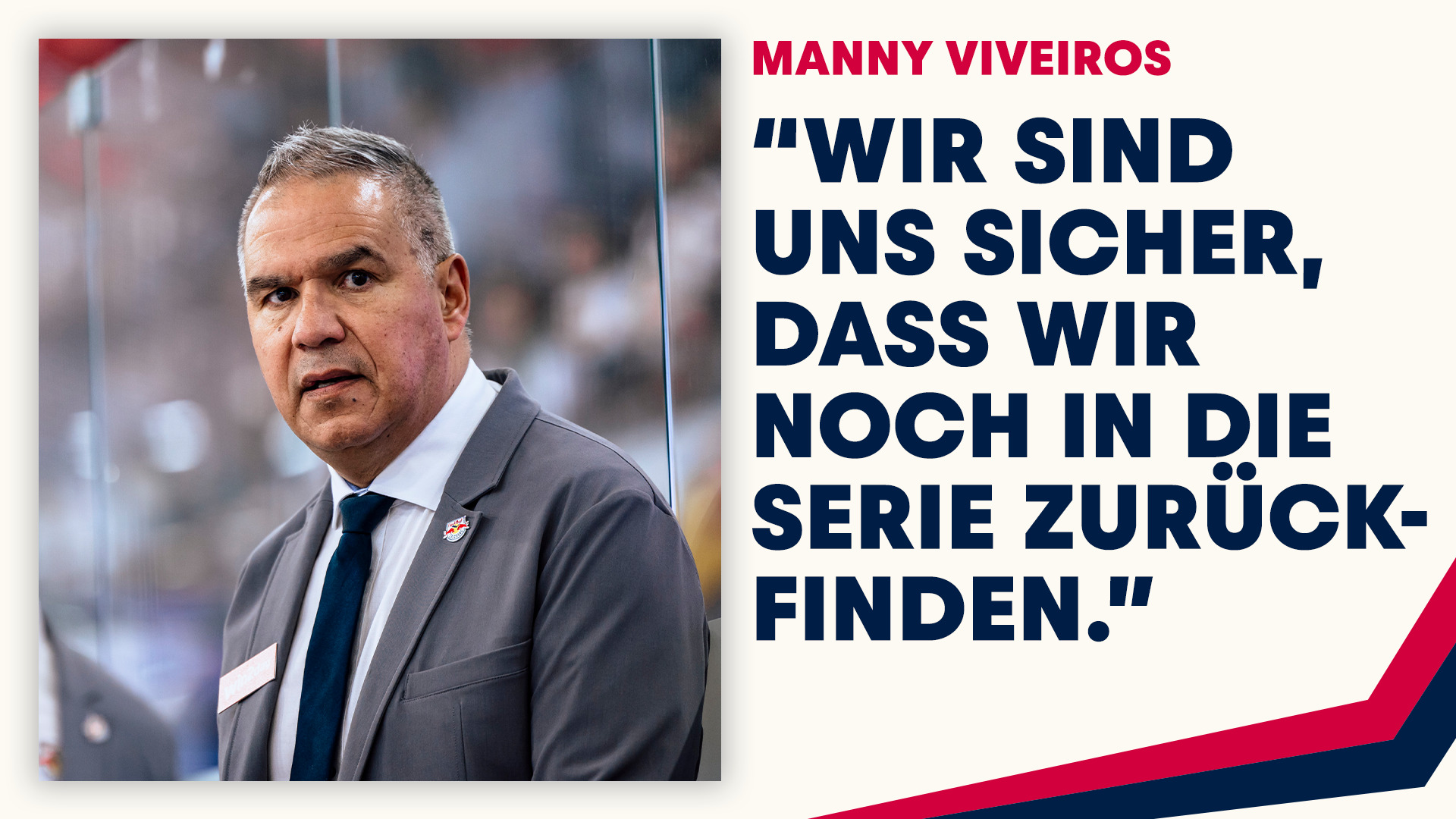 Statement: Manny Viveiros nach dem zweiten Viertelfinale gegen Pustertal