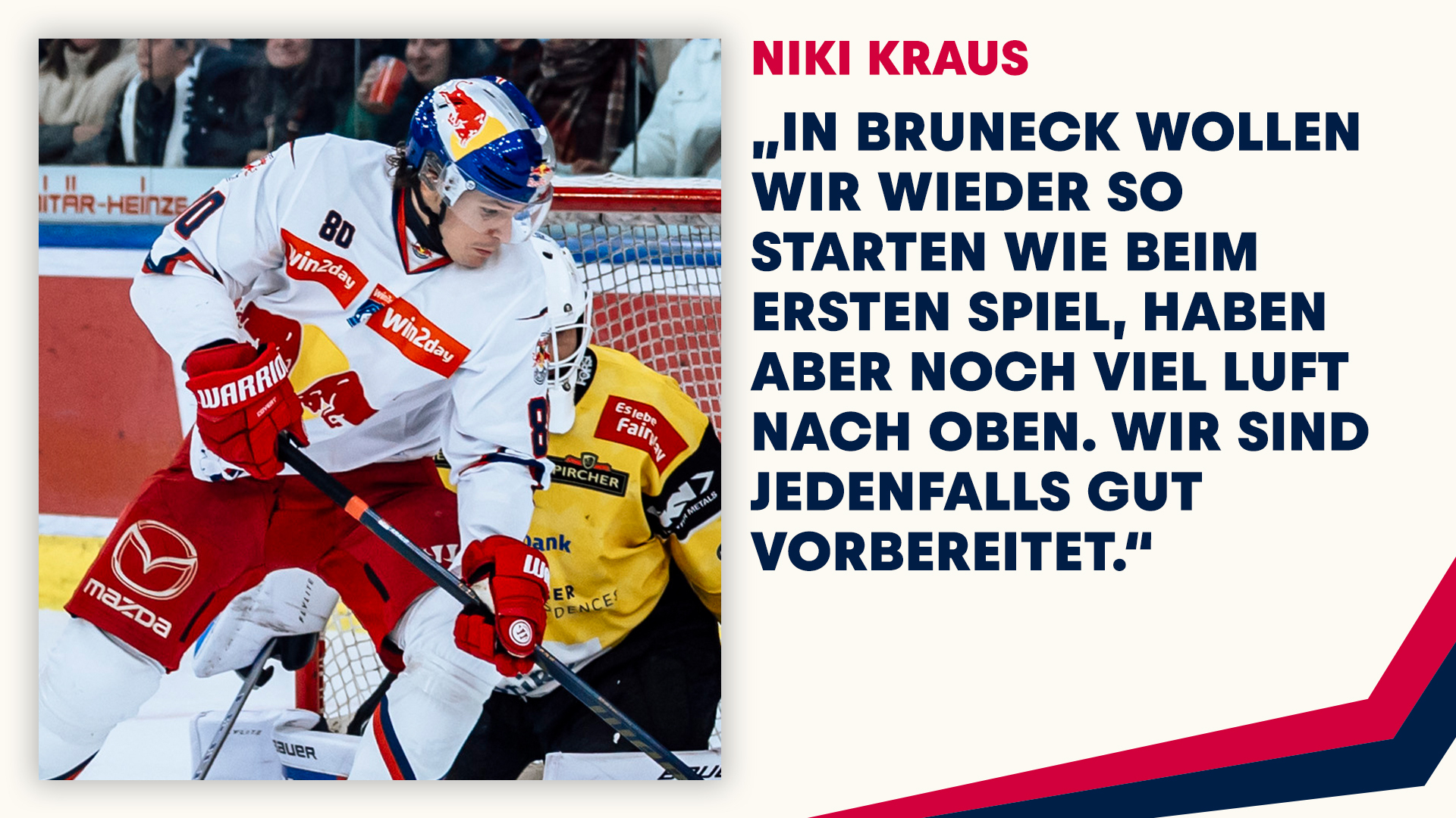 Statement: Niki Kraus vor dem zweiten Viertelfinalspiel