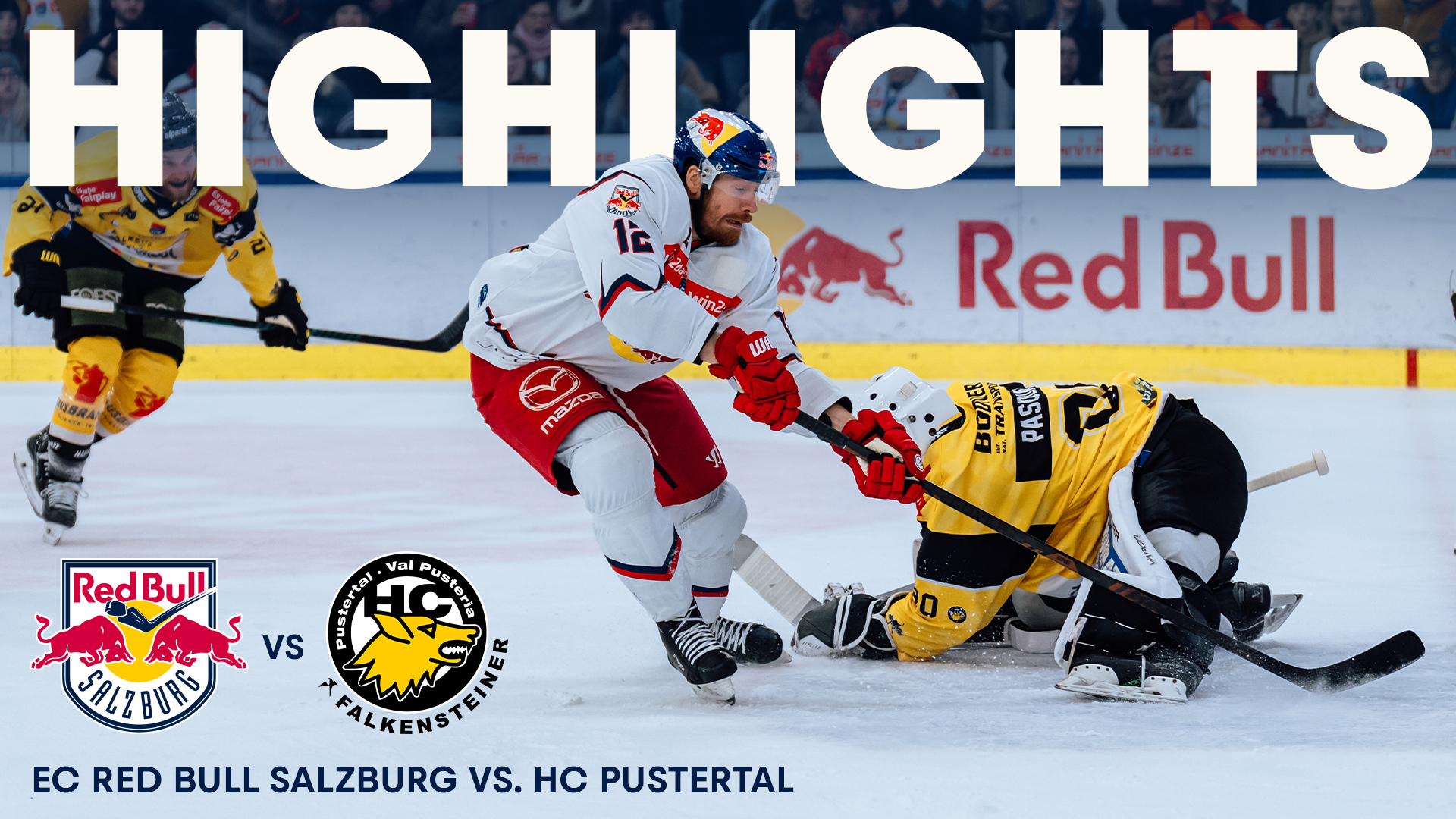 Highlights: EC Red Bull Salzburg vs. HC Falkensteiner Pustertal Wölfe