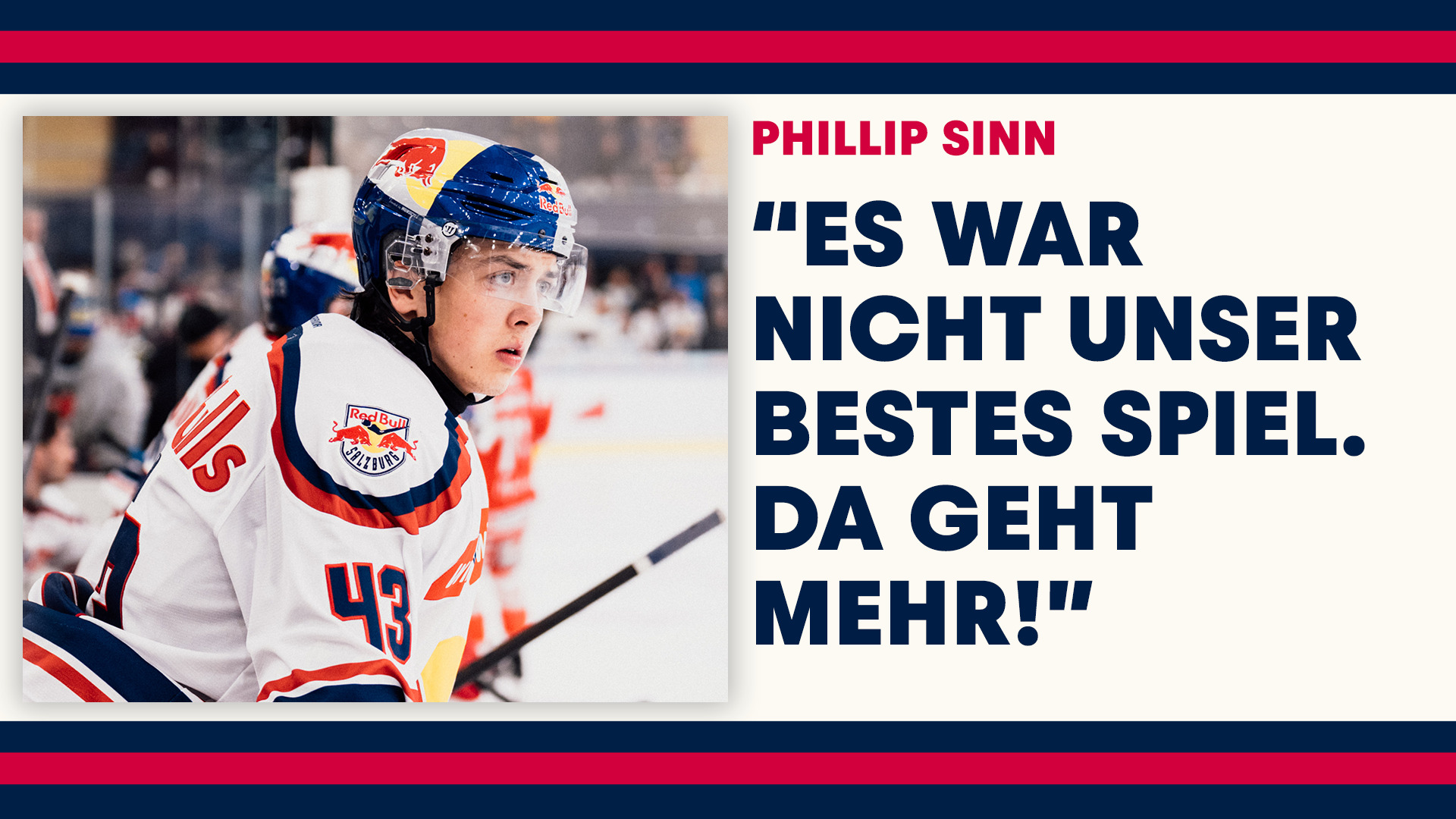 Statement: Phillip Sinn nach dem Spiel gegen Asiago