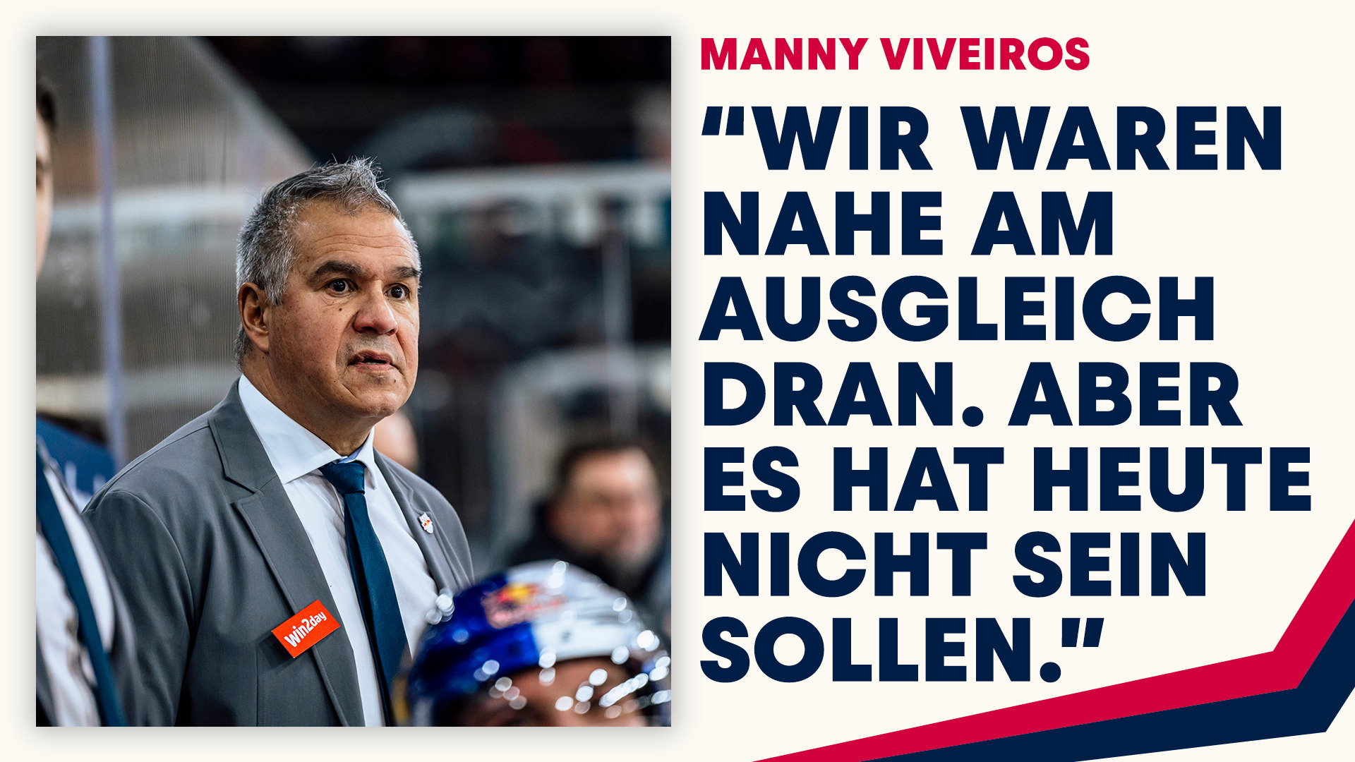 Statement: Manny Viveiros nach dem Spiel gegen Budapest