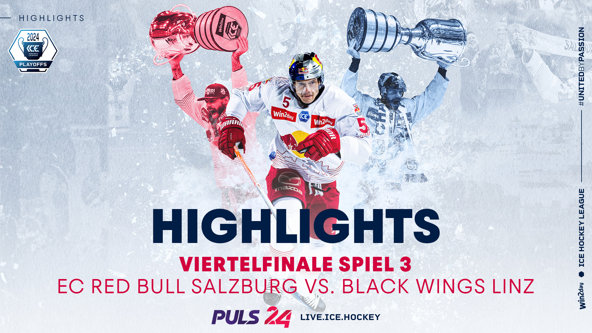 Highlights Viertelfinale 3: EC Red Bull Salzburg vs. Black Wings Linz