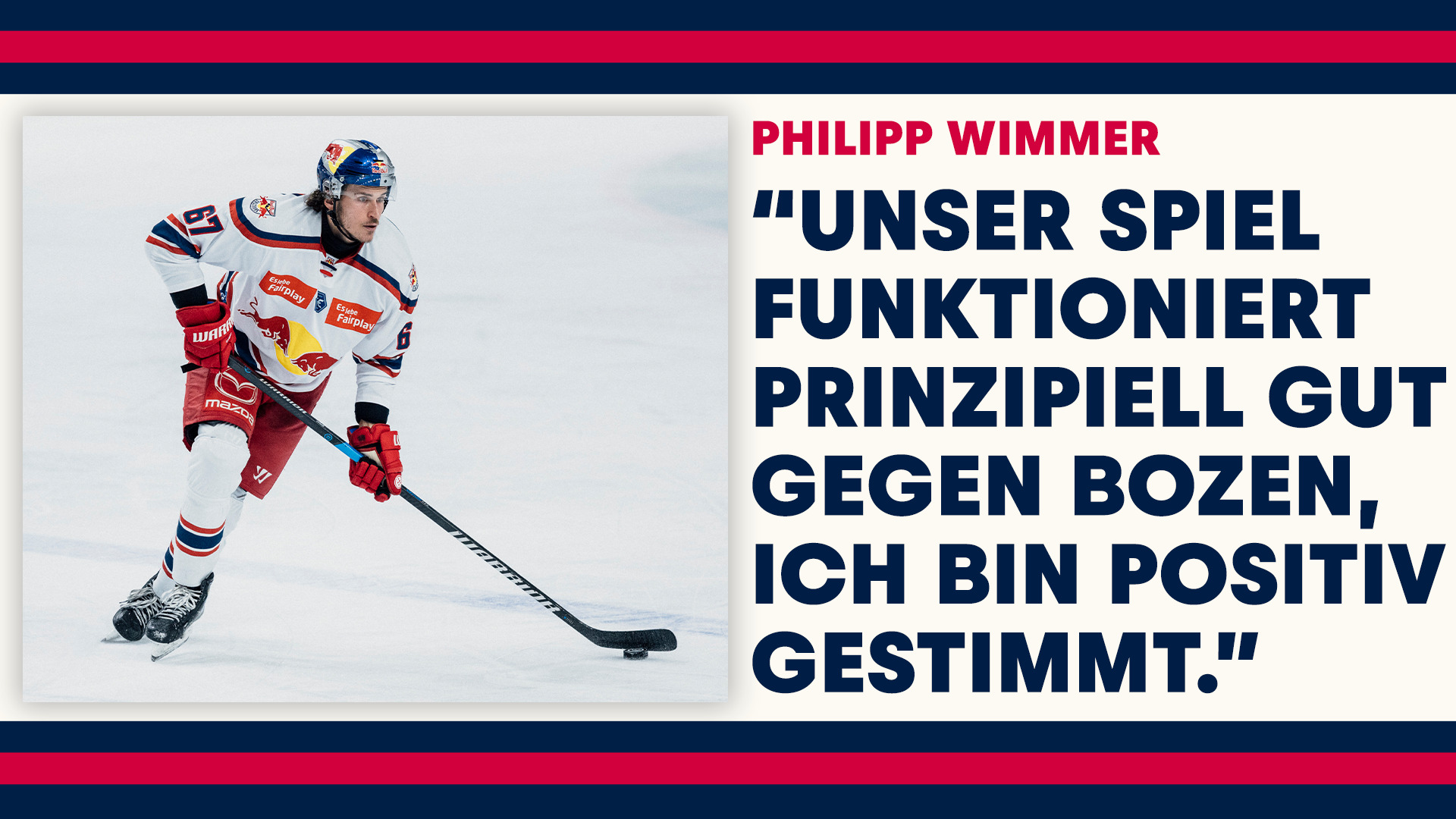 Statement: Philipp Wimmer vor dem Spiel gegen Bozen