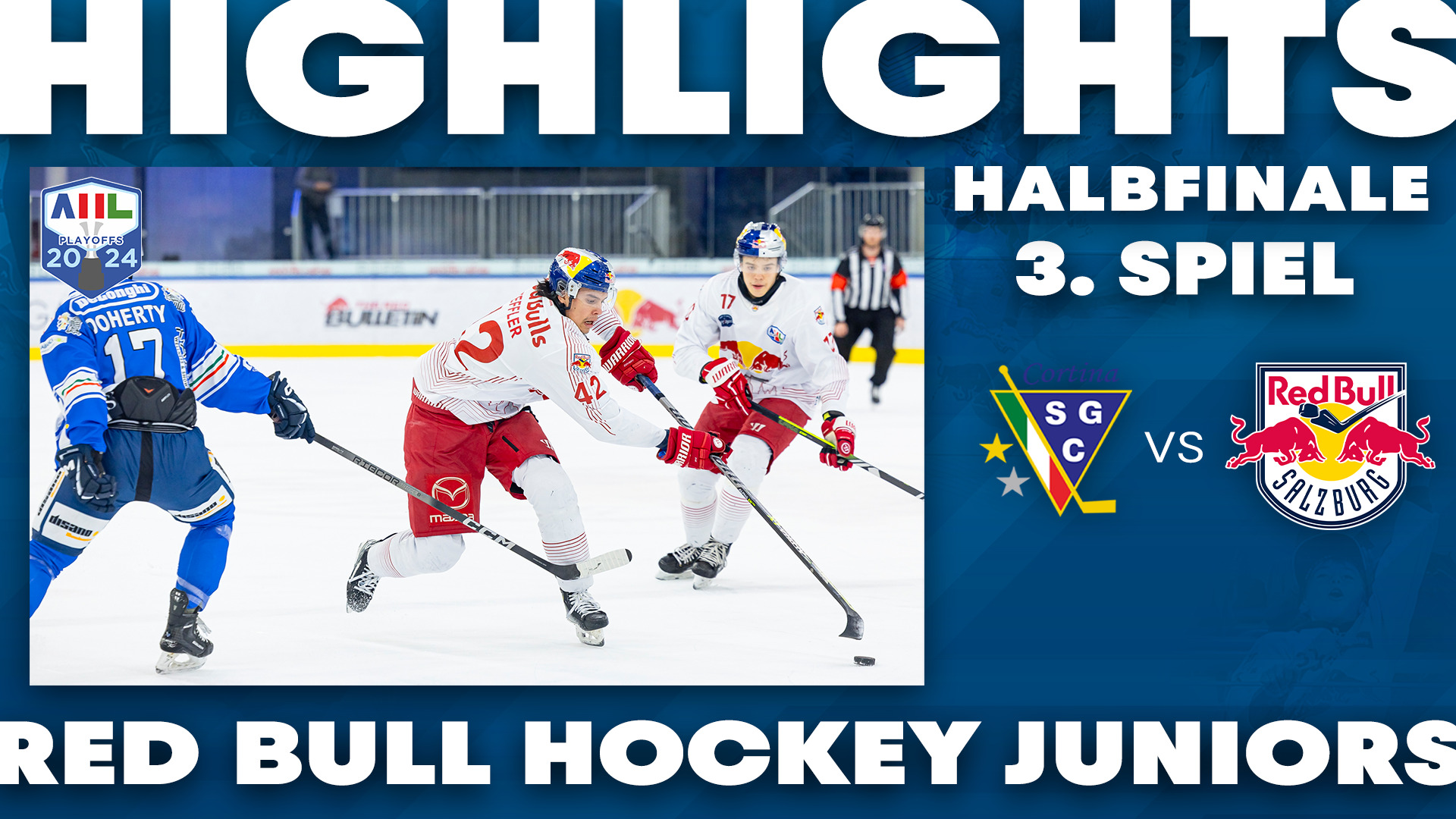 Highlights: HF 3 S.G. Cortina Hafro vs Red Bull Hockey Juniors