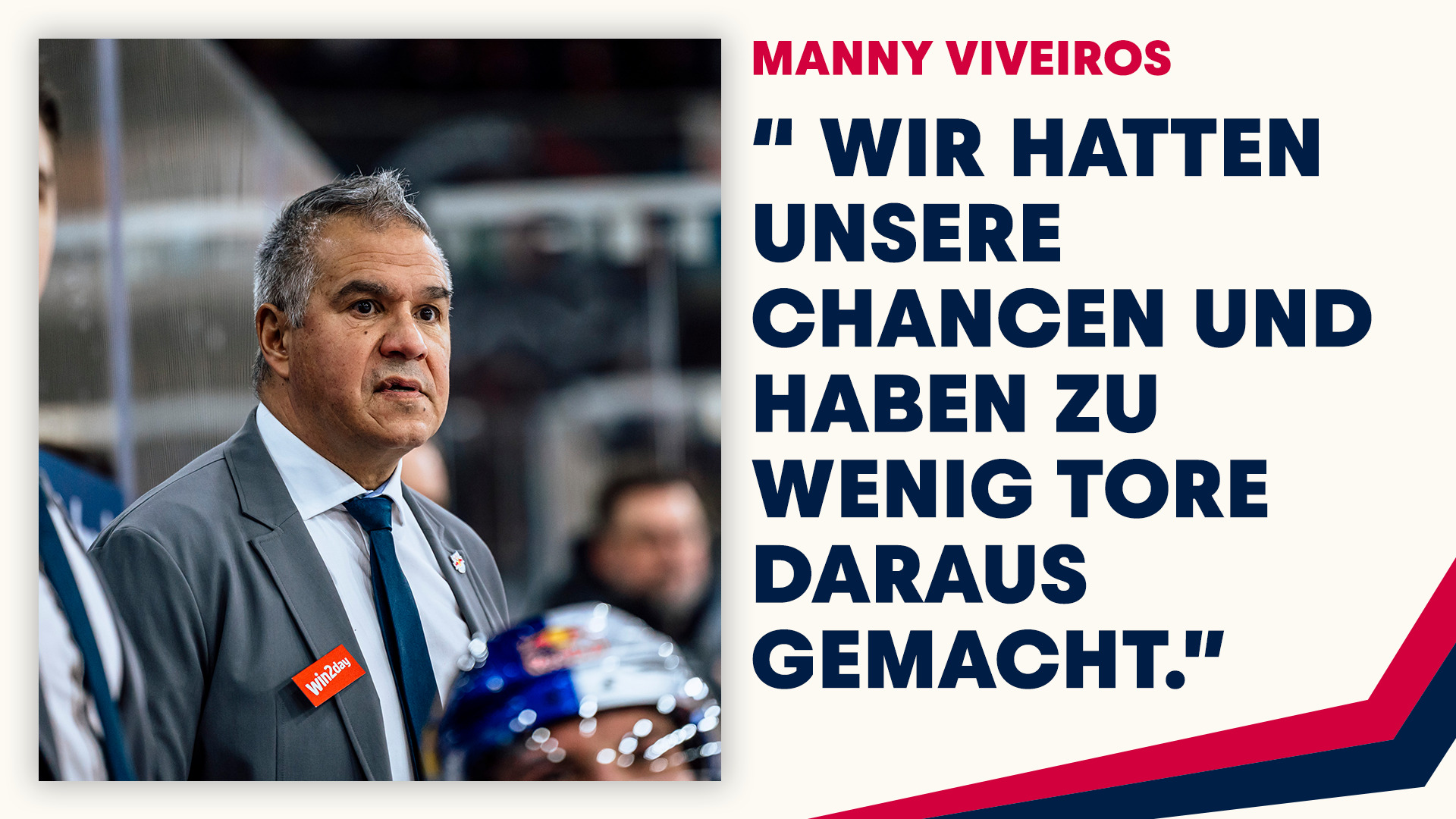 Statement: Manny Viveiros nach dem Spiel gegen Pustertal