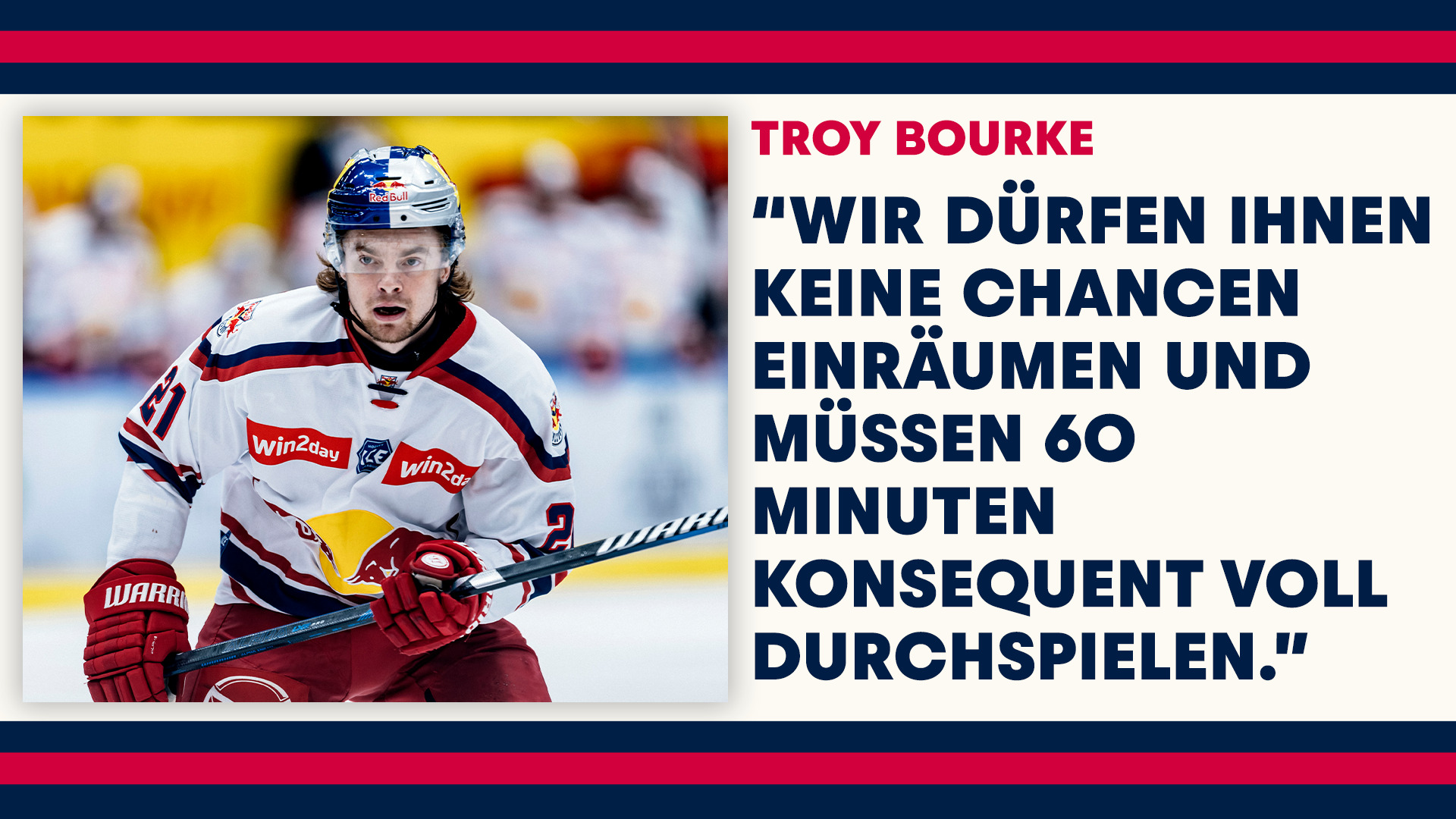 Statement: Troy Bourke zum Heimspiel gegen Pustertal