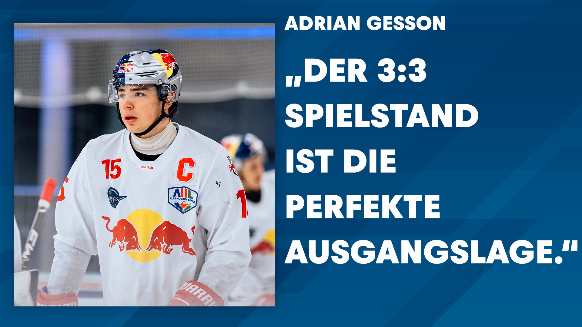 Statement: Adrian Gesson nach dem ersten Finalspiel der österreichischen Meis...