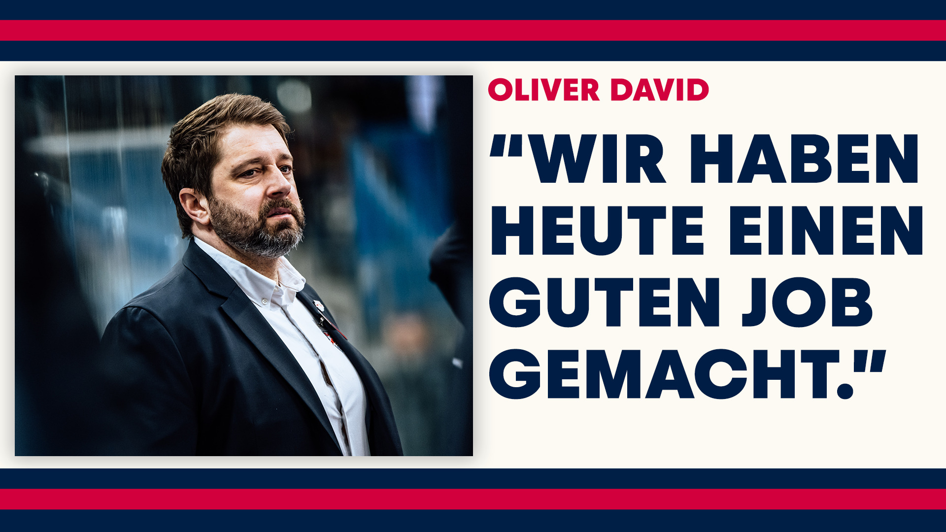 Statement: Oliver David nach Spiel 2