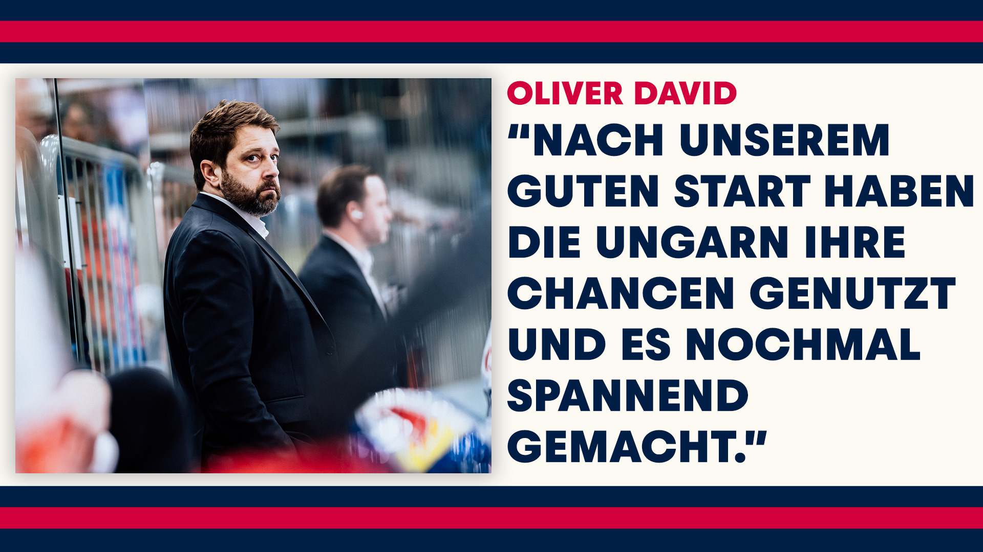 Statement: Oliver David nach dem Spiel gegen Székesfehérvár