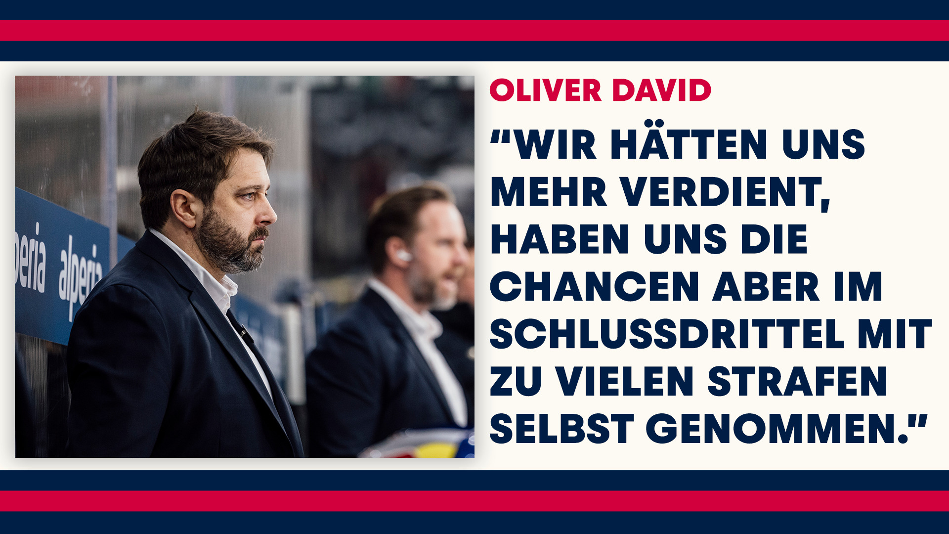 Statement: Oliver David nach dem Spiel gegen Bozen