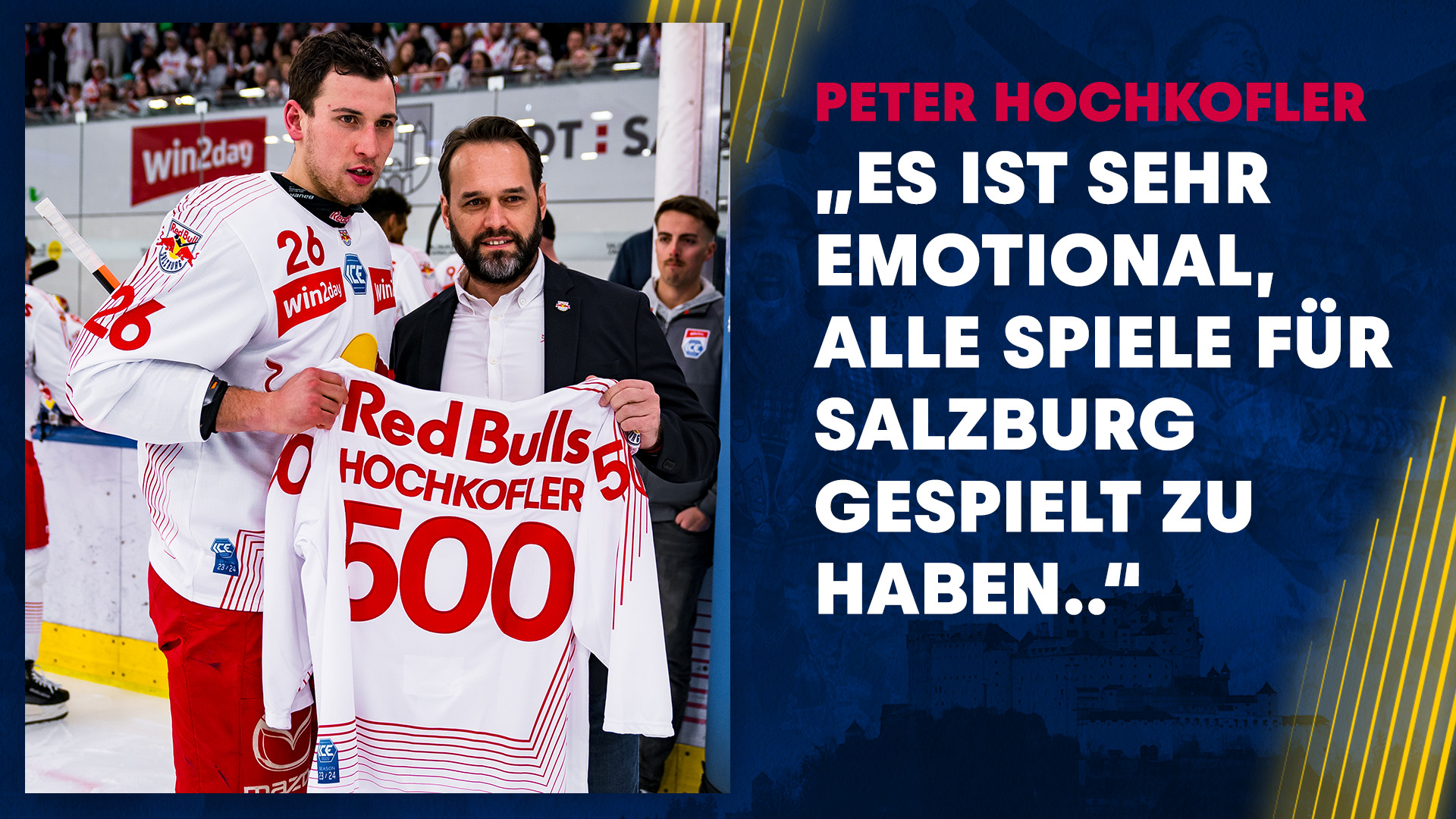 Meilenstein: Peter Hochkofler | 500 Spiele für die Red Bulls  