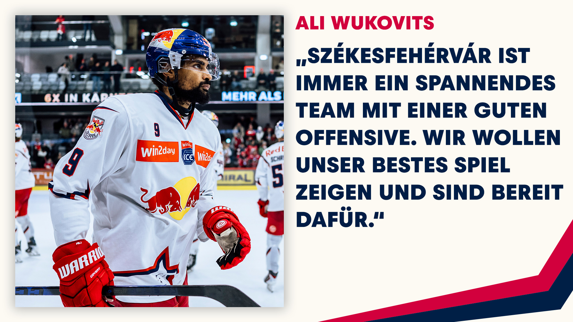 Statement: Ali Wukovits vor dem Heimspiel gegen Székesfehérvár 