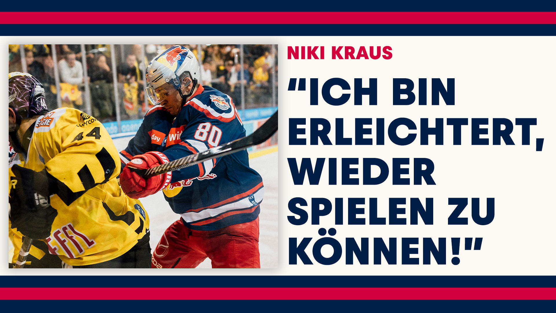 Statement: Niki Kraus vor dem Spiel gegen Villach