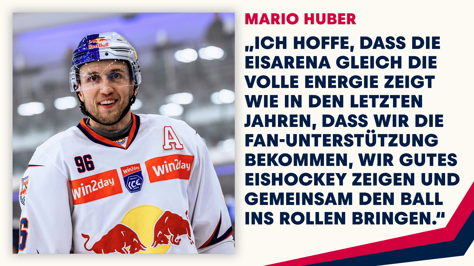 Statement: Mario Huber vor Playoff-Start