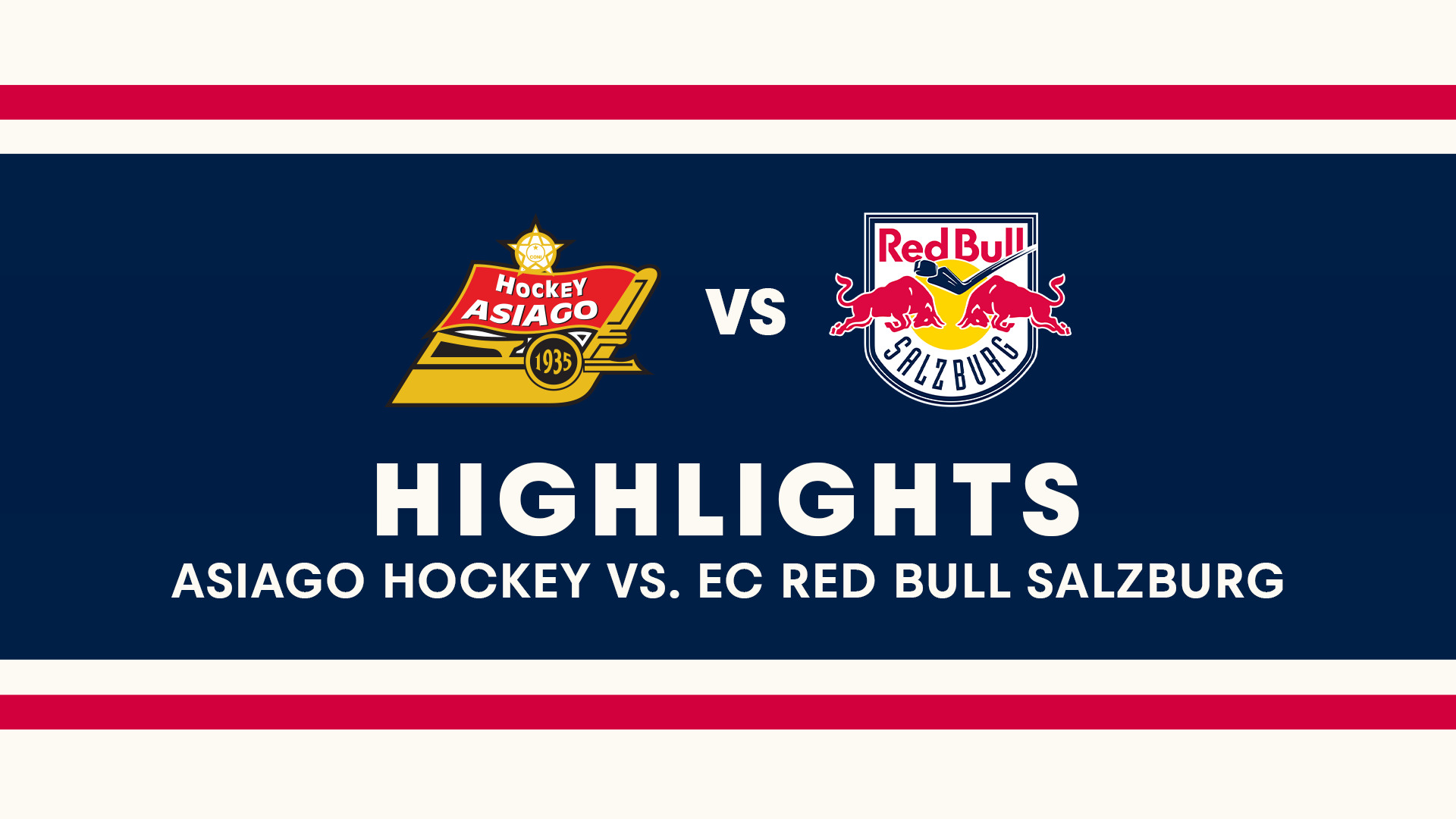 Highlights: Asiago Hockey vs. EC Red Bull Salzburg