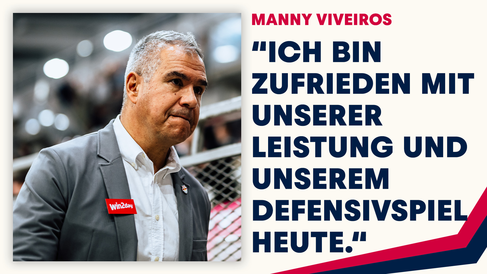 Statement: Manny Viveiros nach dem Spiel gegen Wien