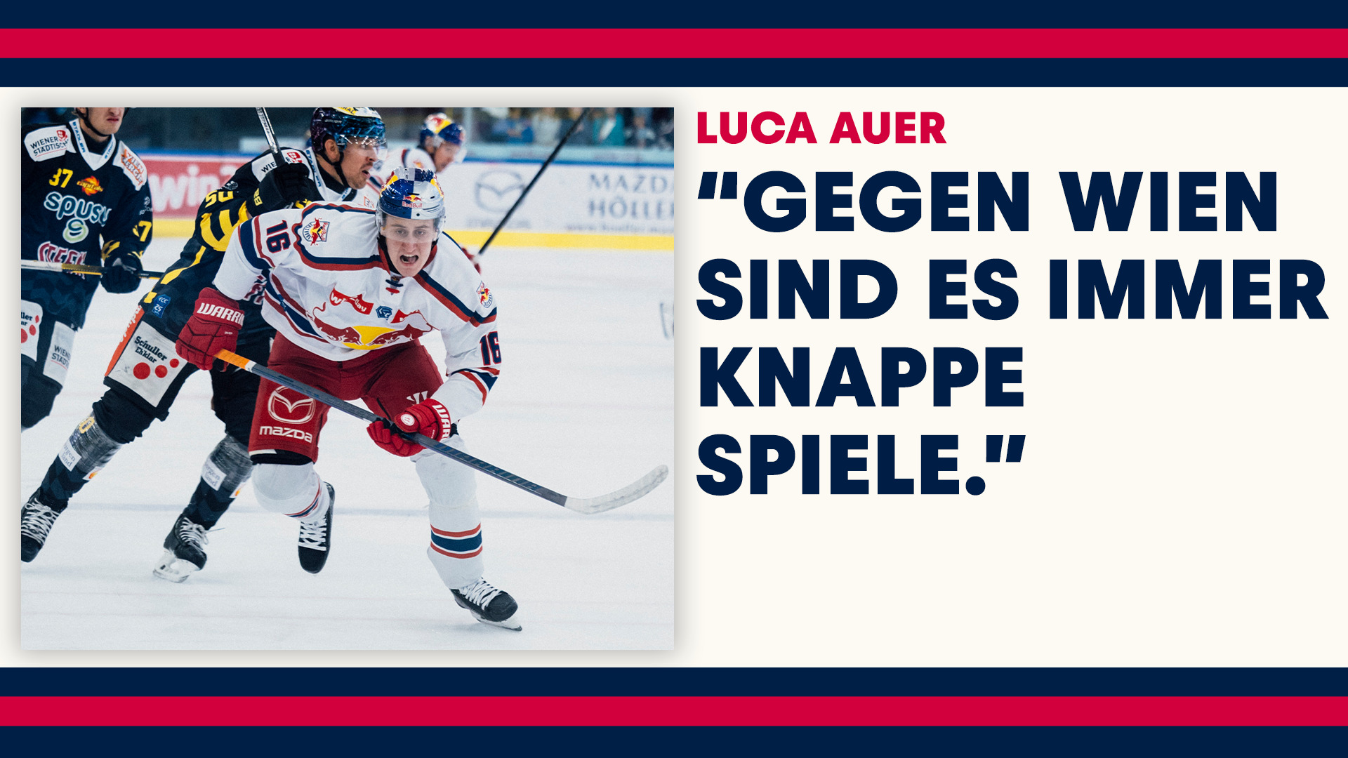 Statement: Luca Auer vor dem Spiel gegen Wien