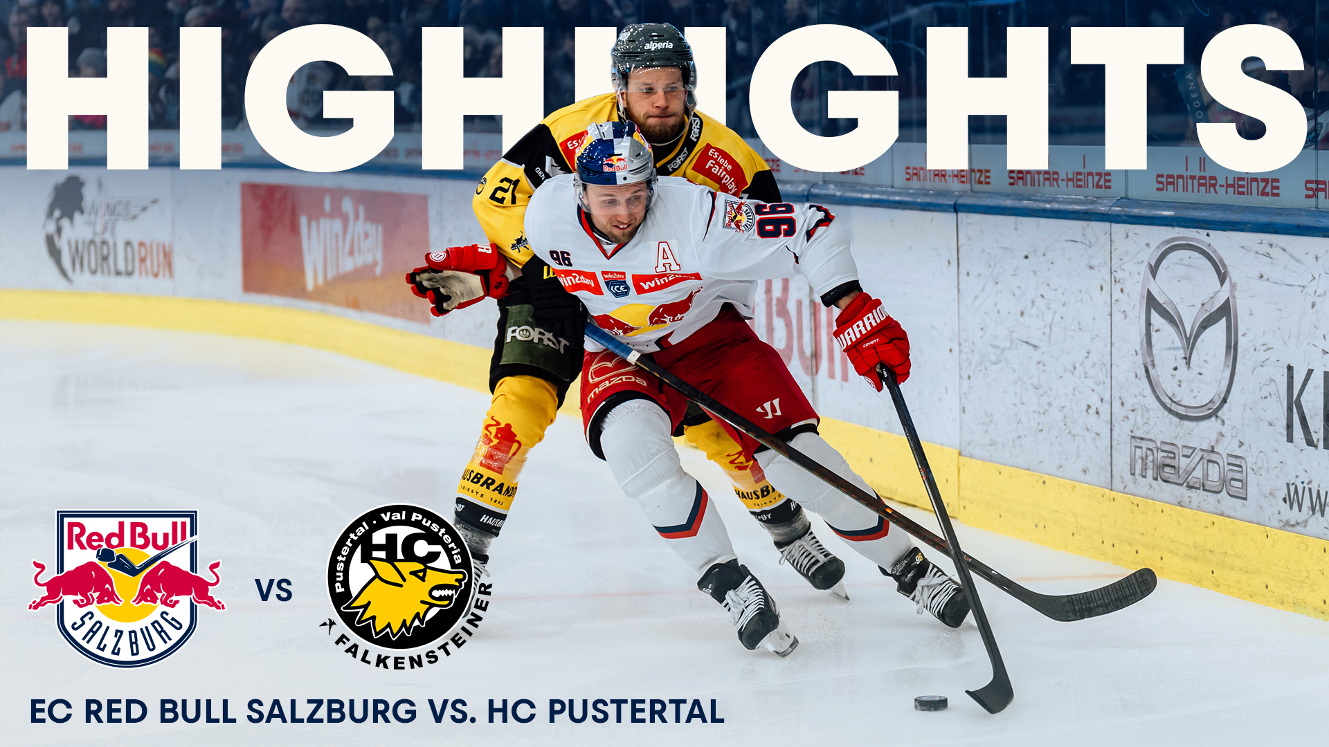 Highlights: EC Red Bull Salzburg vs HC Pustertal