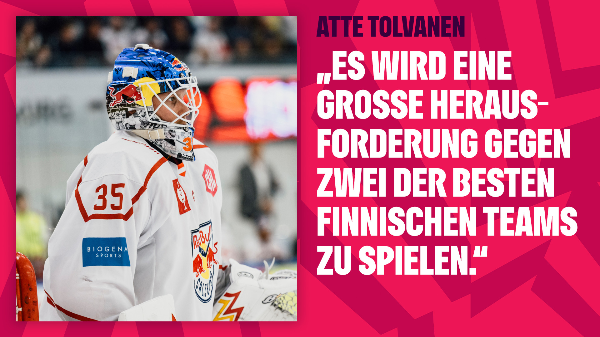 Statement: Atte Tolvanen vor dem CHL-Roadtrip