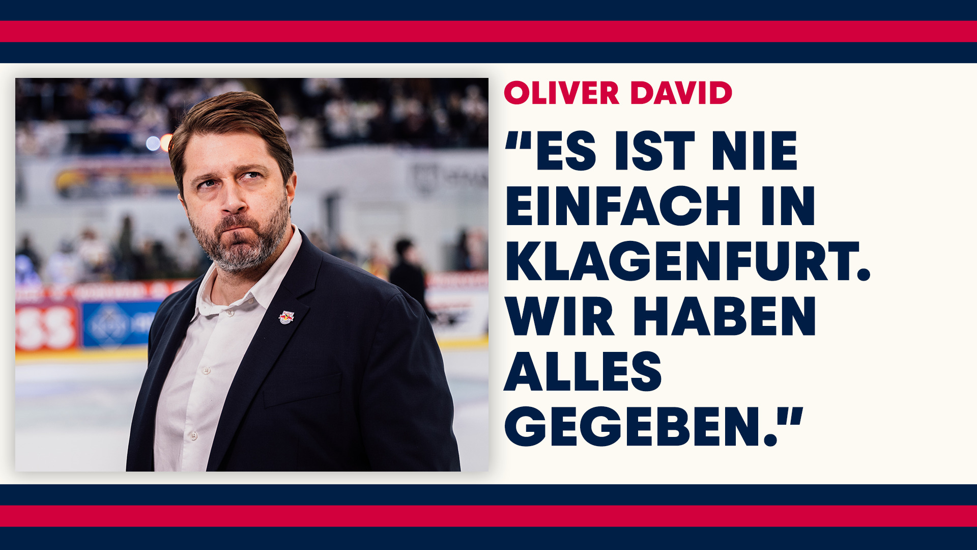 Statement: Oliver David nach dem Spiel gegen Klagenfurt