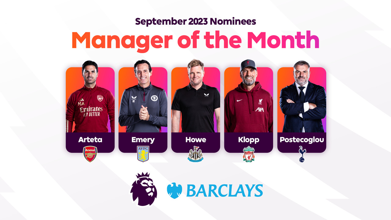 Premier league manager store of the month