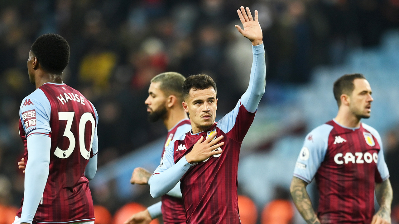 Philippe Coutinho inspires Aston Villa fightback against Manchester United, Premier League