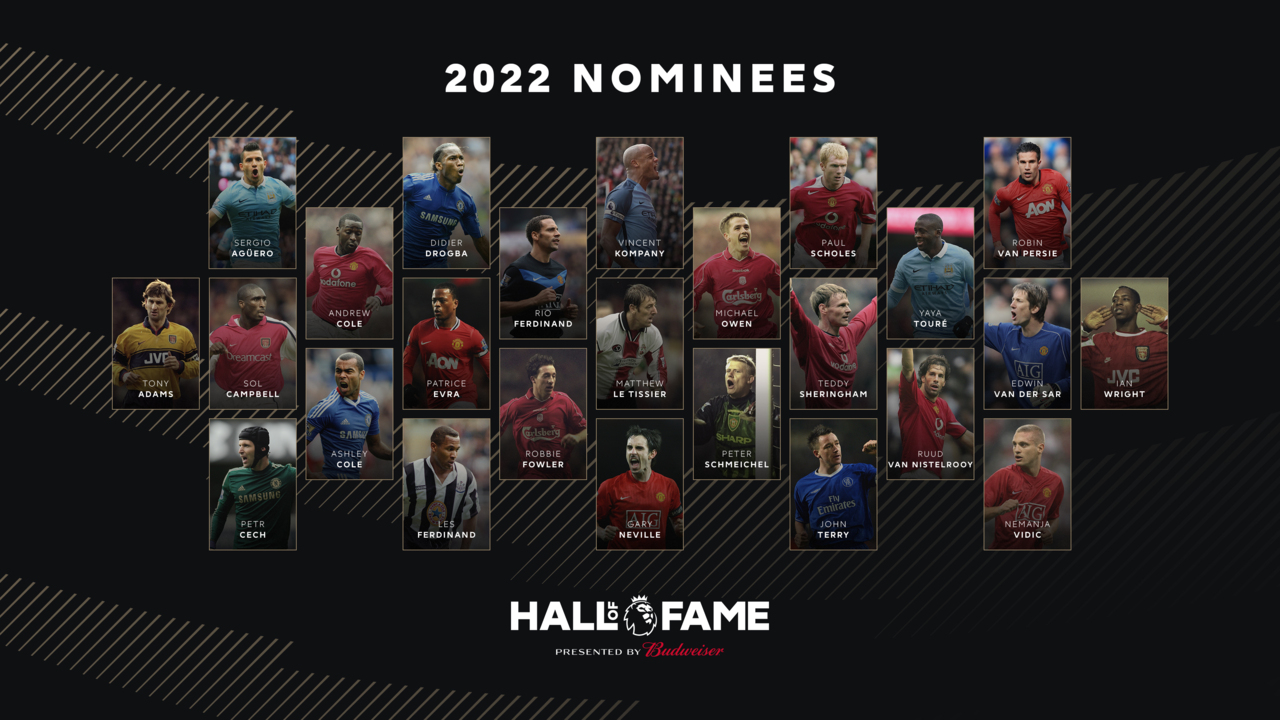 23 Legends Named On Premier League Hall Of Fame Shortlist