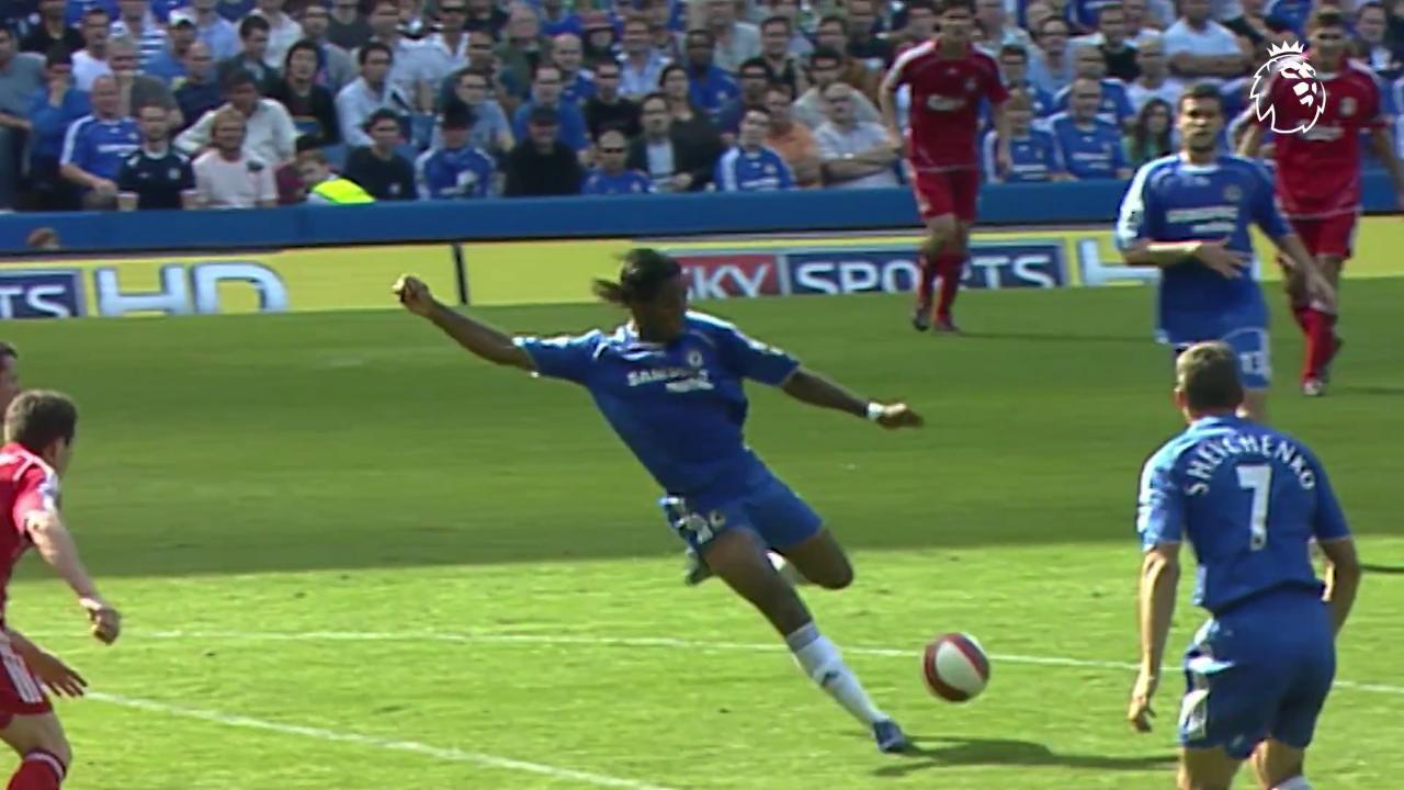 Watch Drogba's delicious half-volley against Liverpool