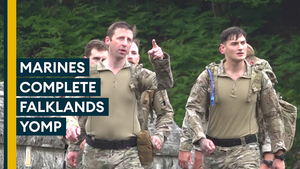 42 Commando yomp across Dartmoor to mark Falklands anniversary
