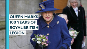 Queen attends Royal British Legion centenary service