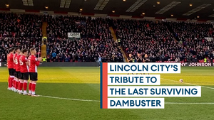 Lincoln City FC hold minute's applause for last Dambuster George 'Johnny' Johnson