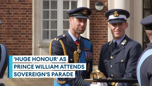 Prince William welcomes newly commissioned officers into RAF