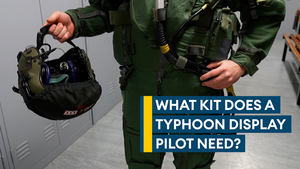 What kit does an RAF Typhoon display pilot need?