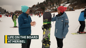 Top tricks: RAF snowboarder shows off her favourite slopestyle stunts