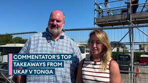 John Wilding and Erica Mills react to UKAF's thumping of Tonga