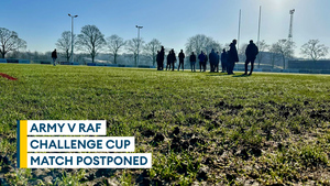 Referee and team captains explain decision to postpone Army v RAF clash