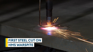 First steel cut on Royal Navy's third Dreadnought submarine