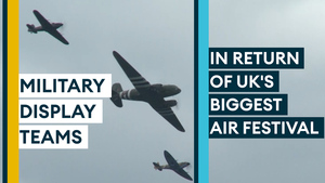 Military Display Teams Mark Return Of UK's Biggest Air Festival