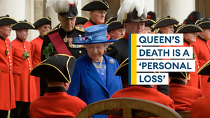 Chelsea Pensioners hold remembrance service for the Queen