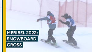 Meribel 2022: Snowboarders provide thrilling action on day one