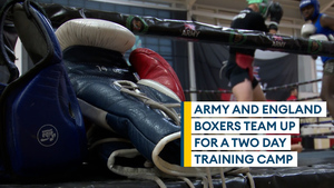 Army boxers team up with England boxers for a two day training camp
