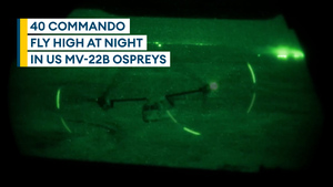 Royal Marines flying high Down Under in US MV-22B Ospreys