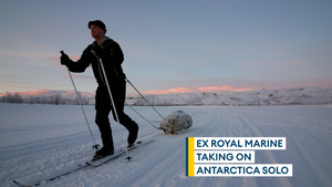 Former Royal Marine preparing for record-breaking unsupported crossing of Antarctica