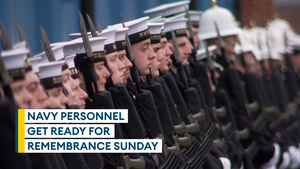 Royal Navy prepare for Remembrance role at Cenotaph