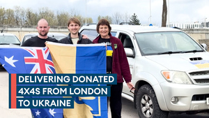 From London to Ukraine: Donated vehicles make the long journey to the frontline