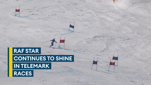 Squadron Leader Clare Thomas wins another Telemark event