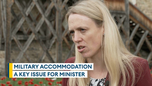 Military accommodation an important issue, insists minister