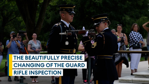 How the US honours it's military heroes at the Tomb Of The Unknown Soldier